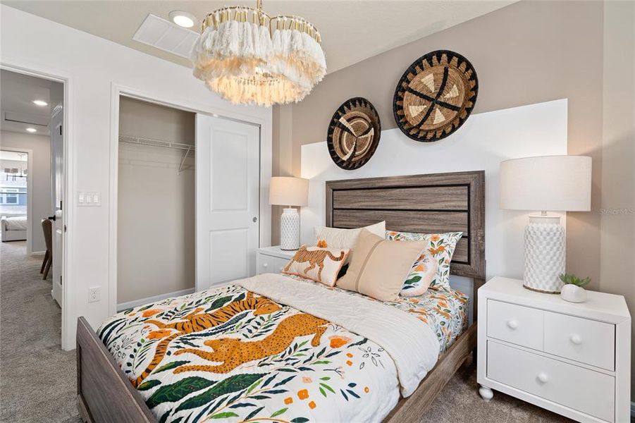Furnished interior view inside a new home in Parkside Trails, Clermont (Image 26).