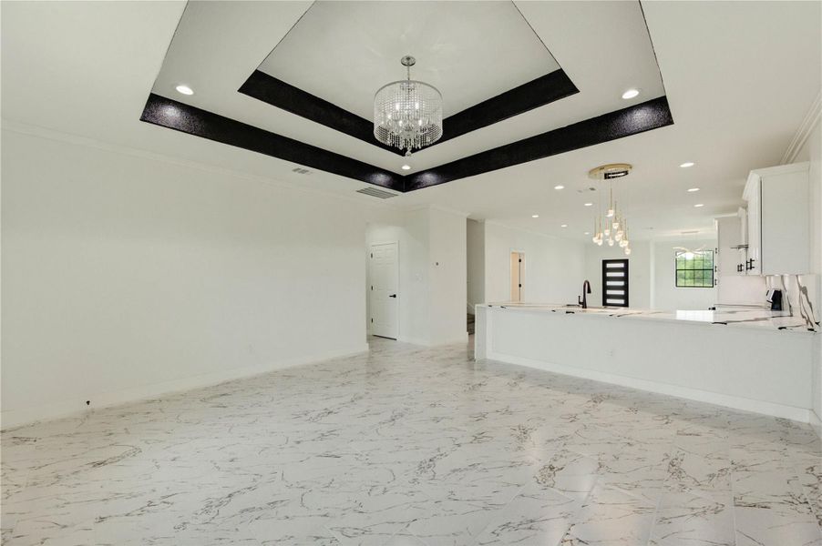 Furnished interior view inside a new home in , Cleveland (Image 6).