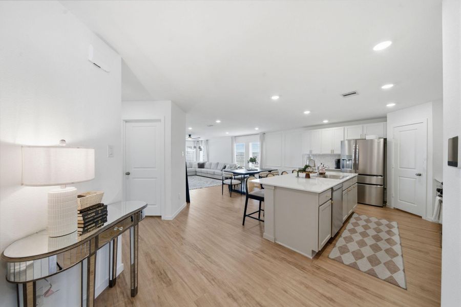 Furnished interior view inside a new home in Samara, League City (Image 17).