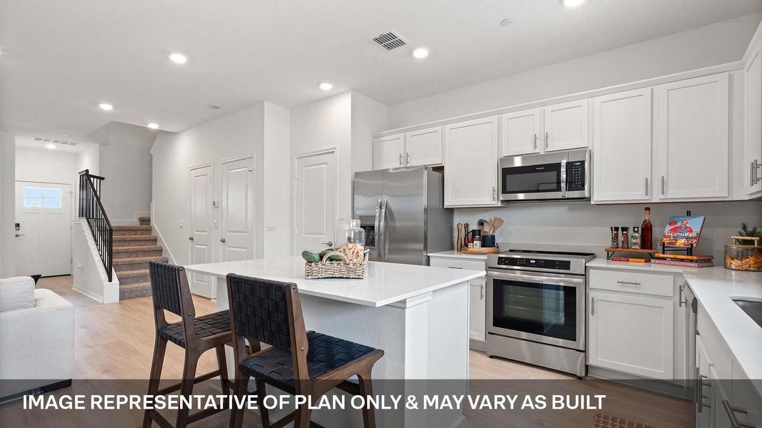Furnished interior view inside a new home in Avery Centre, Round Rock (Image 8).