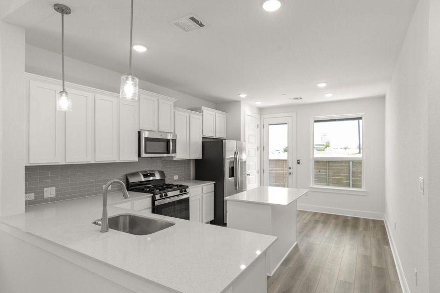 Furnished interior view inside a new home in Center 45, Round Rock (Image 8).
