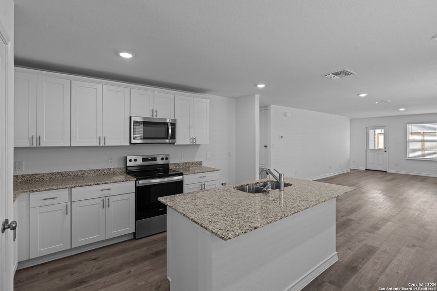 Furnished interior view inside a new home in The Overlook at Creekside, New Braunfels (Image 7).