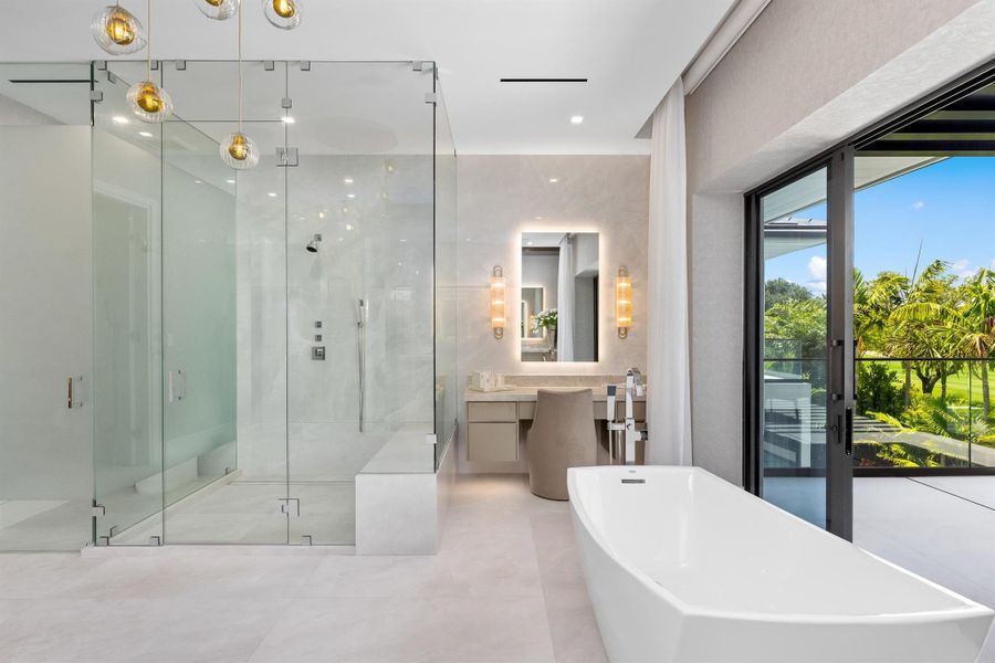 Furnished interior view inside a new home in , Boca Raton (Image 48).