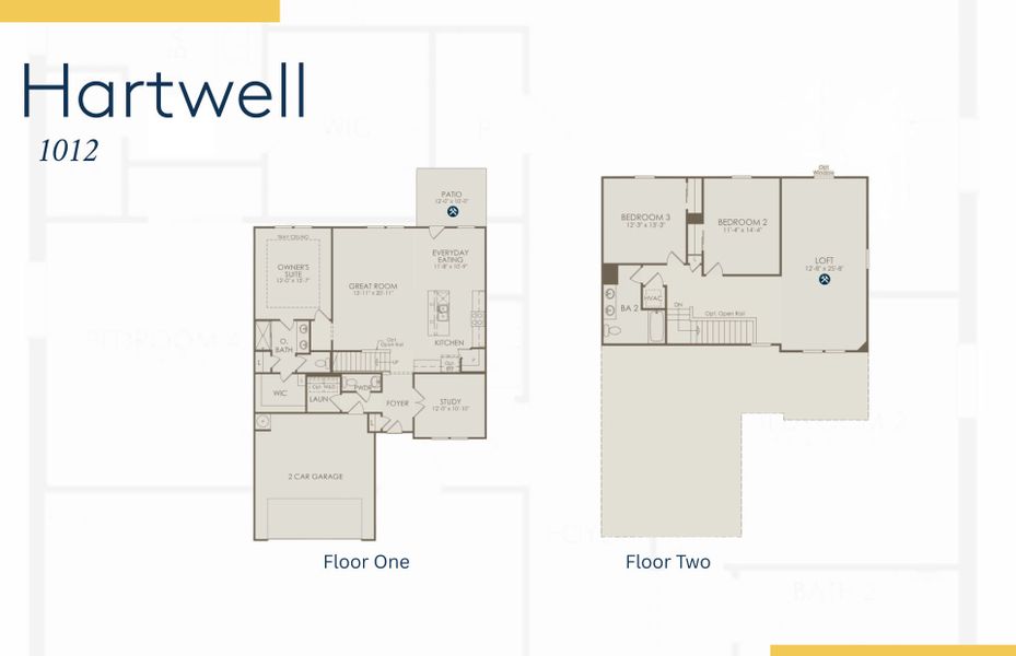 2D floor plan layout of this home in Solserra, Shallotte, NC (Image 5).