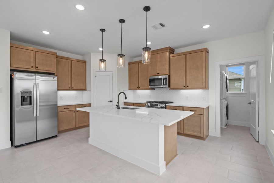 Furnished interior view inside a new home in , Katy (Image 8).