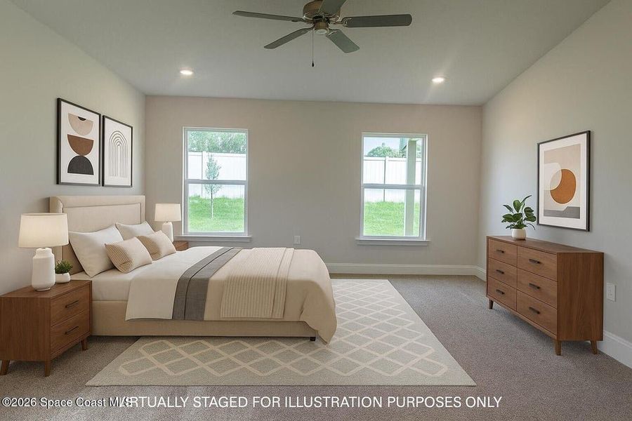 Furnished interior view inside a new home in St. John Preserve, Palm Bay (Image 7).