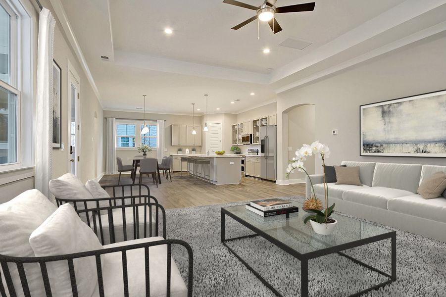 Edisto Living, Dining, Kitchen Furnished Edisto Living, Dining, Kitchen Furnished