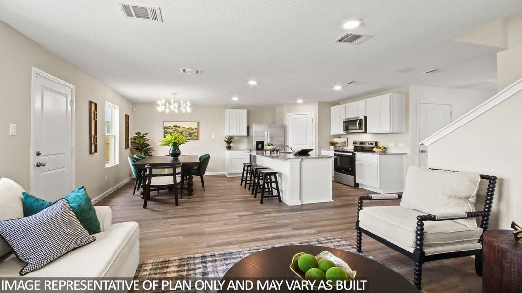 Furnished interior view inside a new home in McCrorey Trails, Conroe (Image 9).