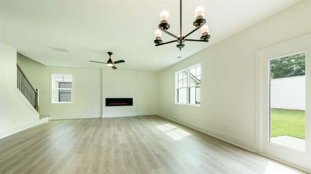 Spacious, unfurnished interior of a new home in The Village at Sandy Plains, Marietta (Image 20). Spacious, unfurnished interior of a new home in The Village at Sandy Plains, Marietta (Image 20).