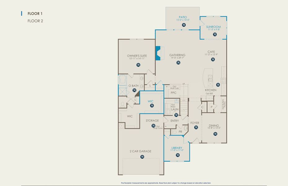 Vanderbilt Floor Plan, Quick Move-In Home, Floor 1