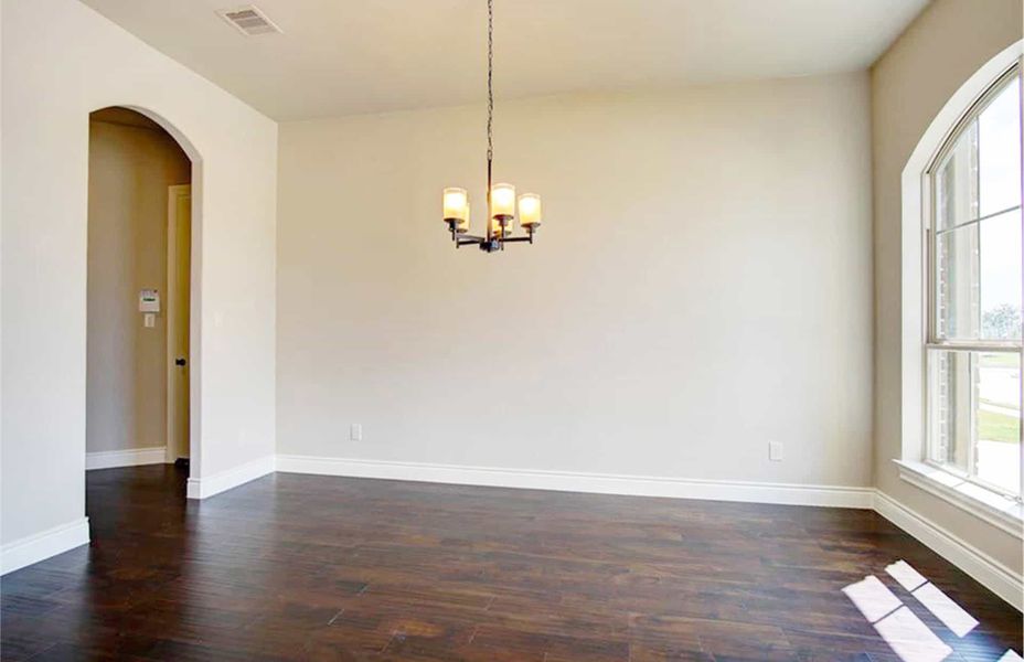 Representative unfurnished interior of a home built from the 4198 by Ravenna Homes in The Woodlands Hills 65′, Willis (Image 17).