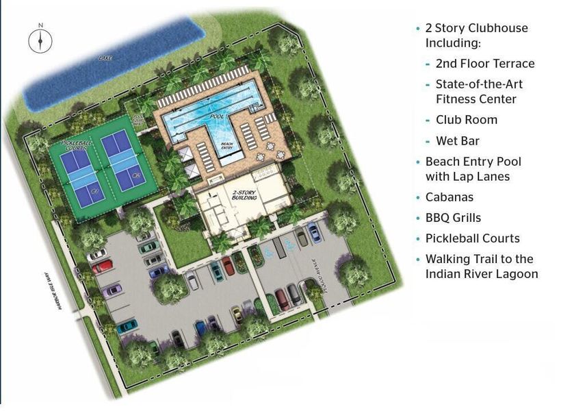2D floor plan layout of this home in Harbor Isle, Vero Beach, FL (Image 3).