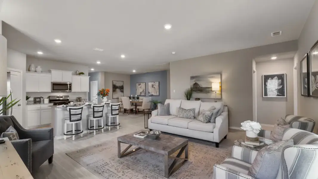 Furnished interior view inside a new home in Rosewood at Beltmill, Fort Worth (Image 17).