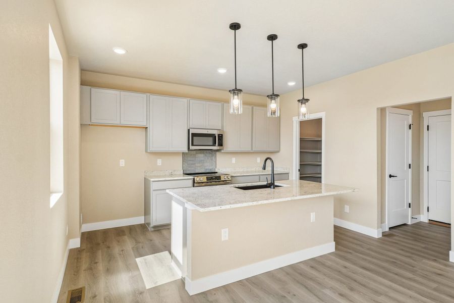 Furnished interior view inside a new home in The Glen, Colorado Springs (Image 6). Furnished interior view inside a new home in The Glen, Colorado Springs (Image 6).