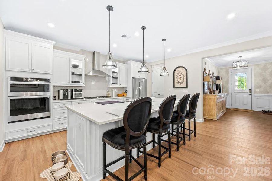 Gourmet open kitchen