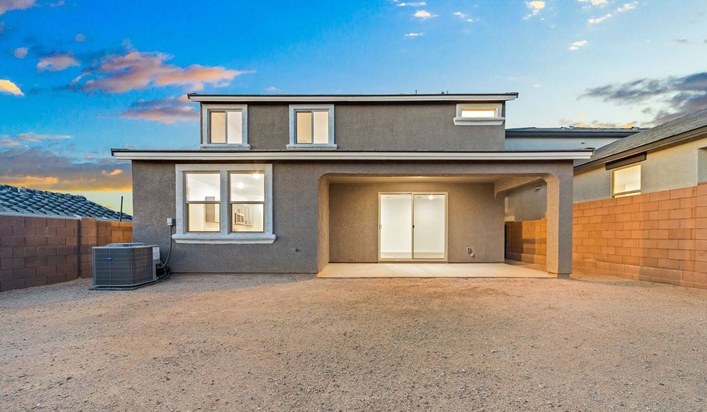 Exterior details and patio area of a home in The Oasis at Rocking K, Vail (Image 3).