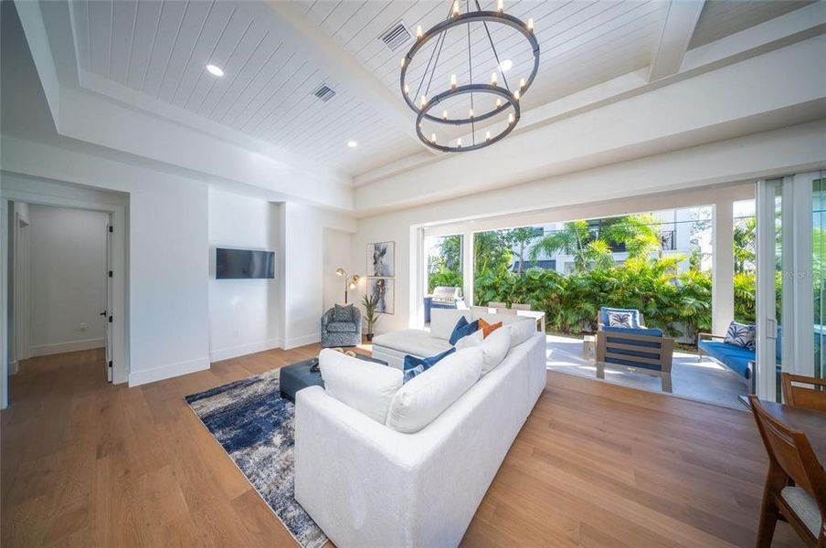 Furnished interior view inside a new home in , Sarasota (Image 53).