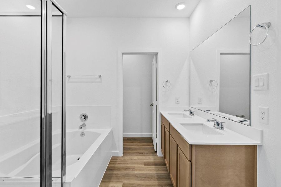 Furnished interior view inside a new home in Grand West, Houston (Image 13).