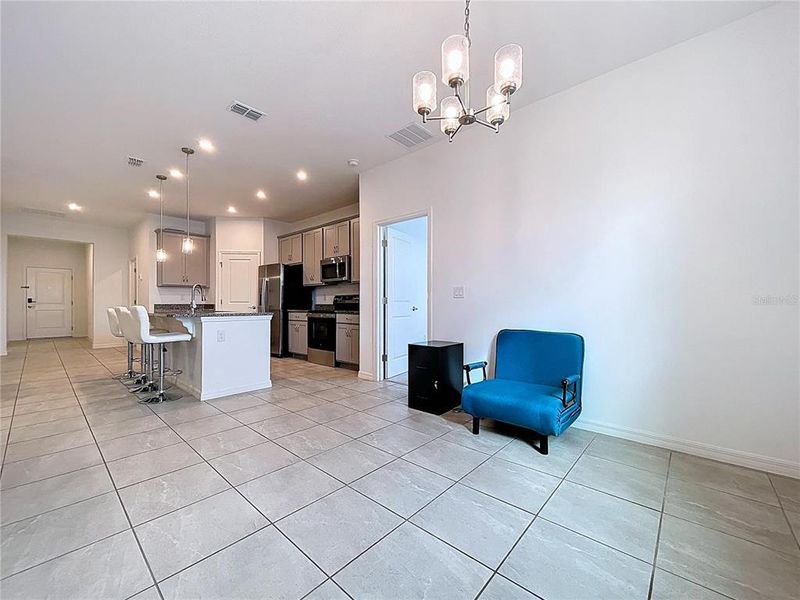 Furnished interior view inside a new home in Covered Bridge at Liberty Bluff, Haines City (Image 6).