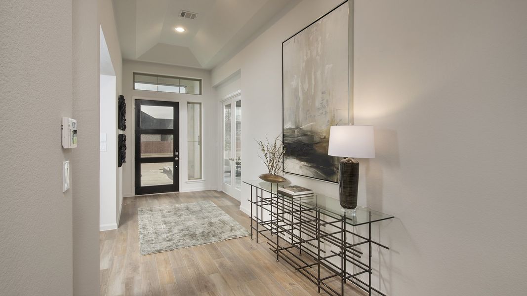 Representative furnished interior of a home built from the 2529W by Perry Homes in Santa Rita Ranch - Eldorado, Liberty Hill (Image 39). Representative furnished interior of a home built from the 2529W by Perry Homes in Santa Rita Ranch - Eldorado, Liberty Hill (Image 39).