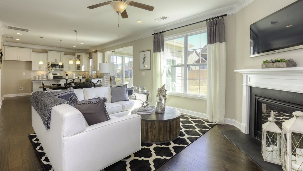 Representative furnished interior of a home built from the Verwood by D.R. Horton in Chumley Estates, Reidville (Image 21).