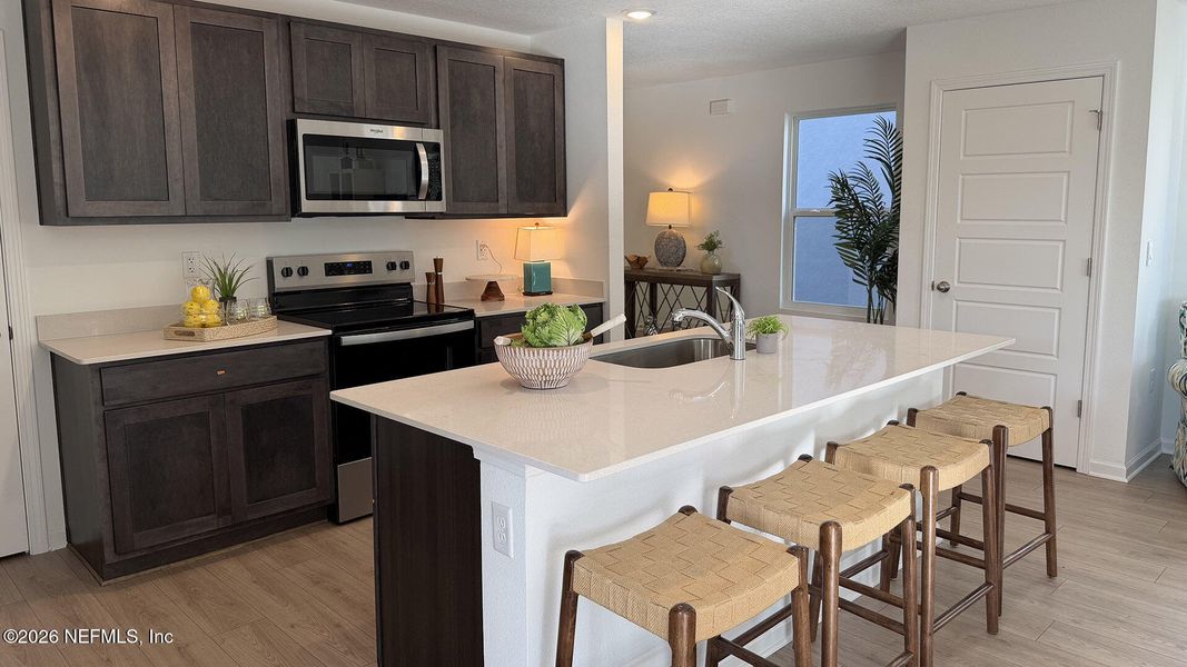 Furnished interior view inside a new home in Copes Landing, Jacksonville (Image 12).