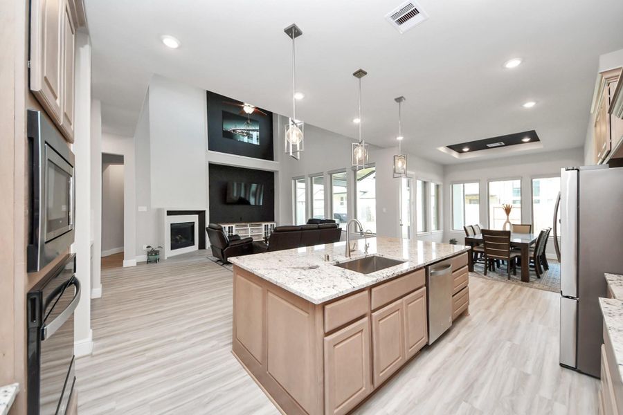 Furnished interior view inside a new home in Sienna 70', Missouri City (Image 12). Furnished interior view inside a new home in Sienna 70', Missouri City (Image 12).