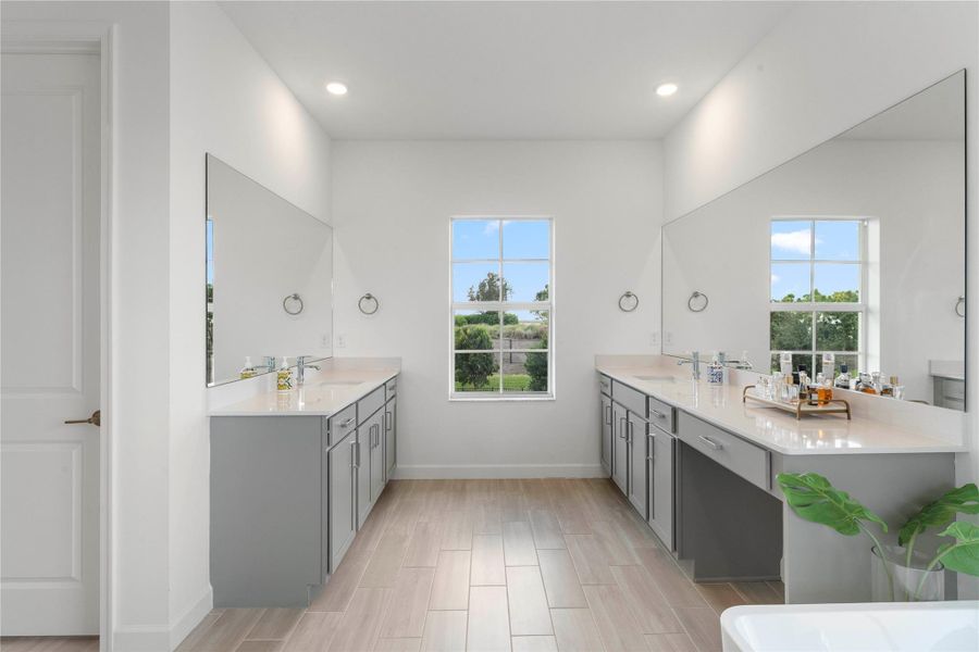 Furnished interior view inside a new home in Arden: The Waterford Collection, Loxahatchee (Image 5).