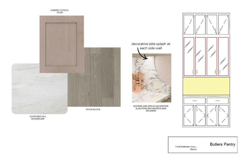 Sample of building materials used in homes in Sienna, Missouri City (Image 4).