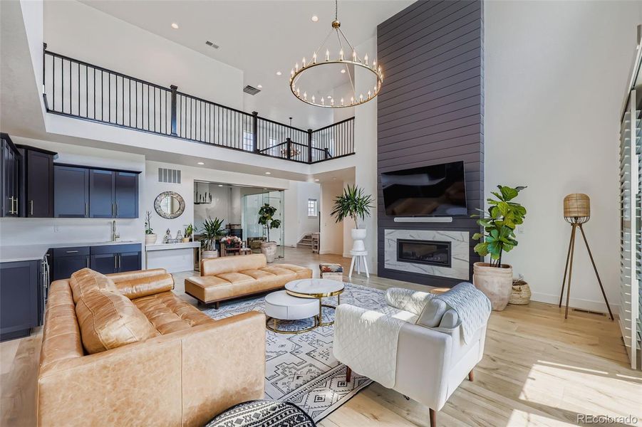 Furnished interior view inside a new home in , Castle Pines (Image 15).