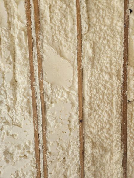Spray foam insulation on exterior walls Spray foam insulation on exterior walls