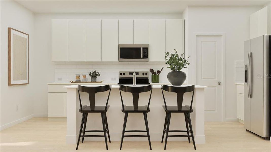 Furnished interior view inside a new home in , St. Cloud (Image 3).
