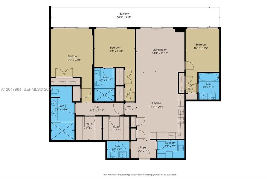 2D floor plan layout of this home in , Bay Harbor Islands, FL (Image 5).