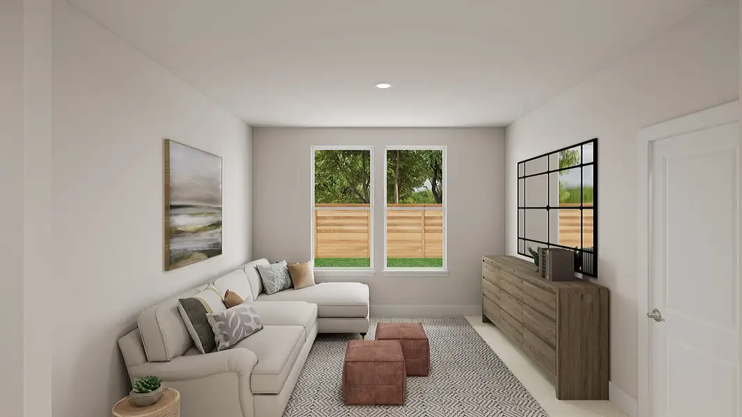 Furnished interior view inside a new home in Painted Tree, McKinney (Image 9).