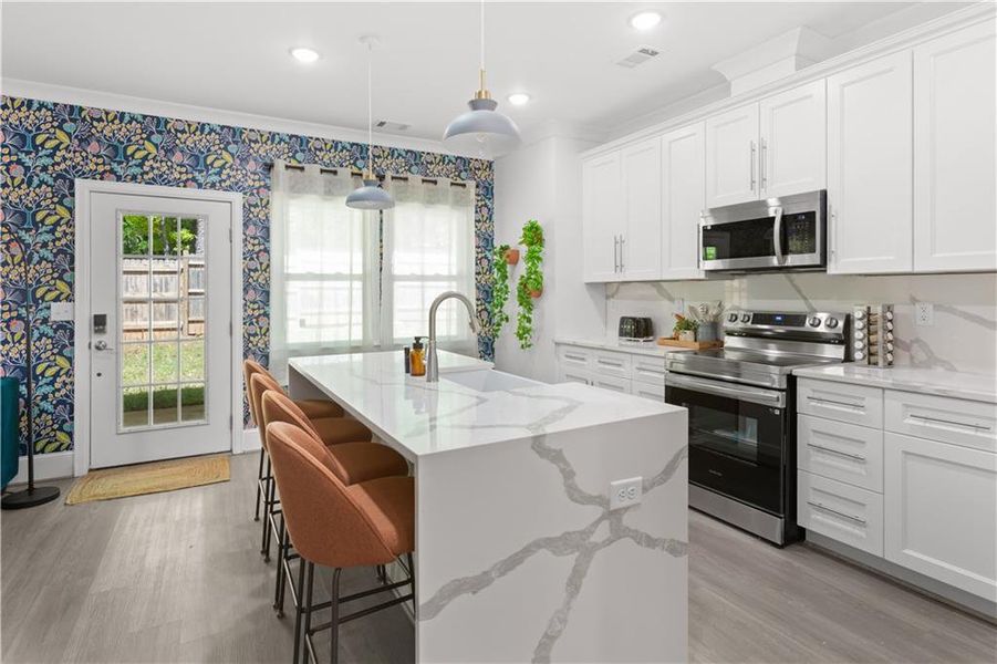 Furnished interior view inside a new home in , Snellville (Image 30).