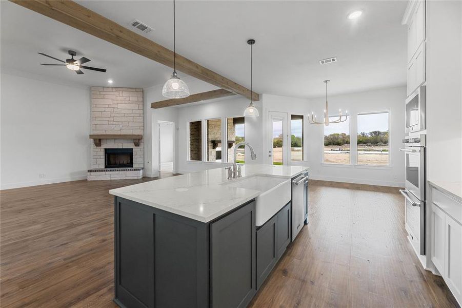 Furnished interior view inside a new home in King Crossing Estates, Van Alstyne (Image 4).