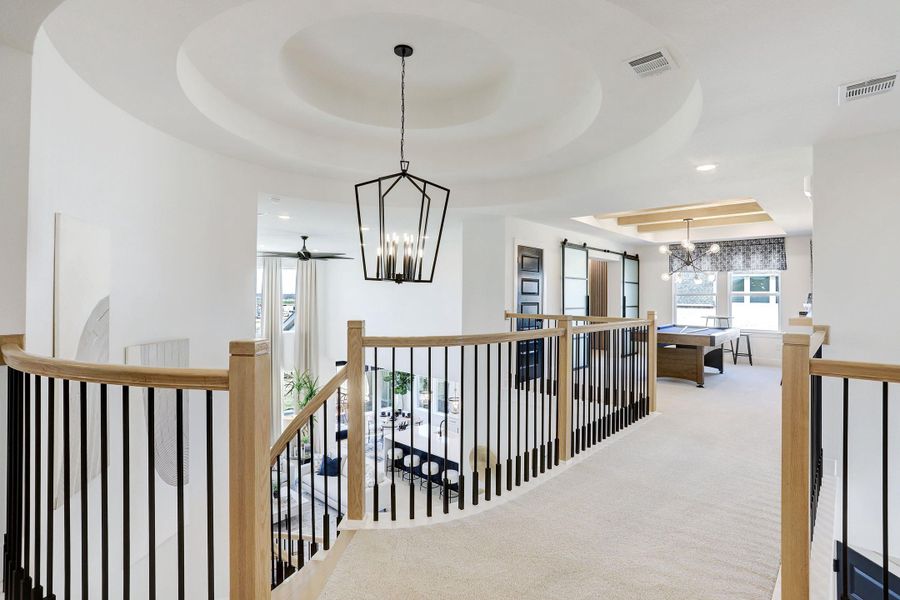 Representative furnished interior of a home built from the The Carter XXL by Westin Homes in Austin Point, Richmond (Image 18).