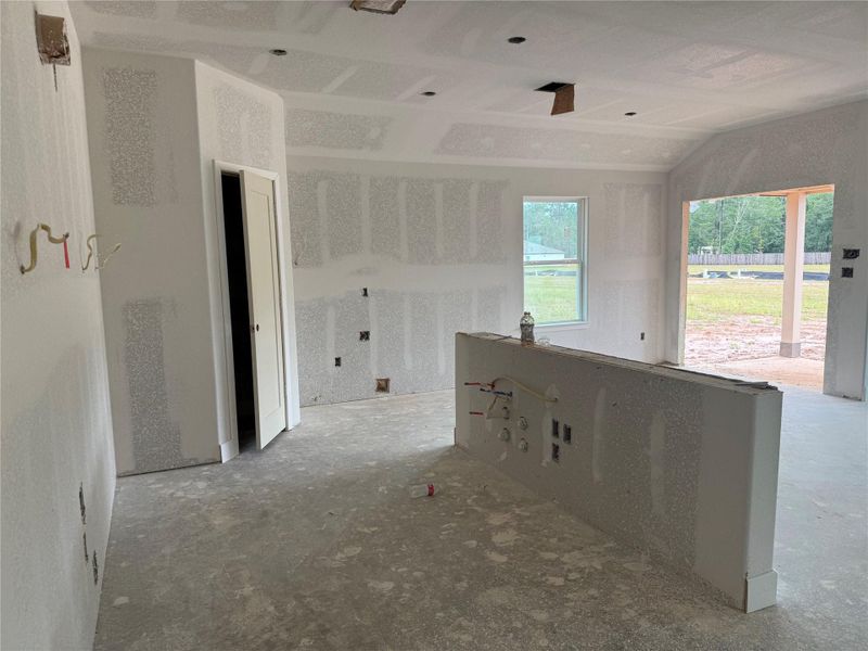 In-progress construction of a new home in Crockett Meadows, Conroe, TX (Image 5).