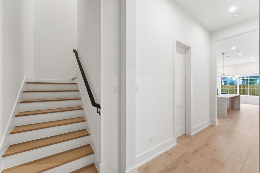 Stairs leading to the second floor.