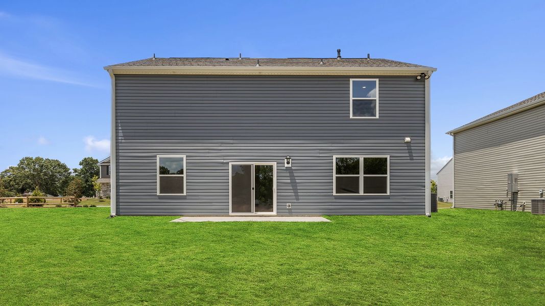 Exterior details and patio area of a home in Chestnut Ridge, Greenville (Image 2). Exterior details and patio area of a home in Chestnut Ridge, Greenville (Image 2).