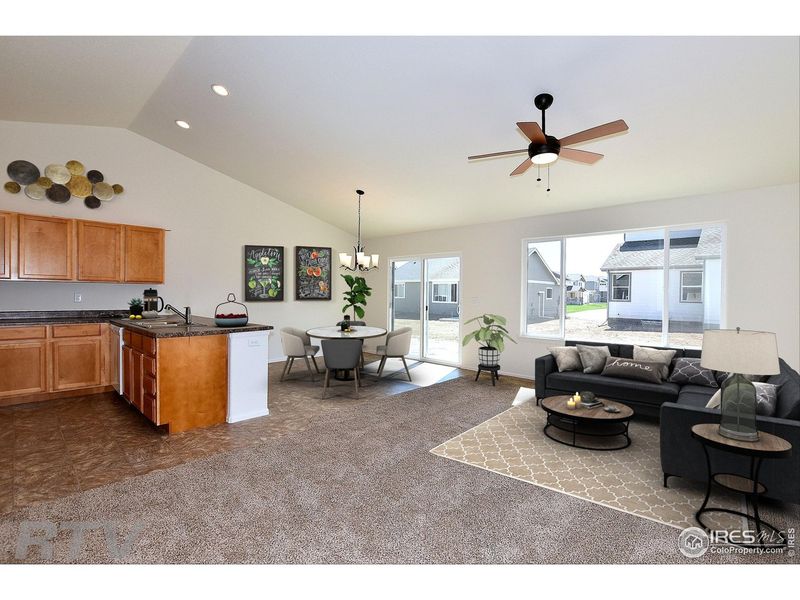 Furnished interior view inside a new home in , Johnstown (Image 16).