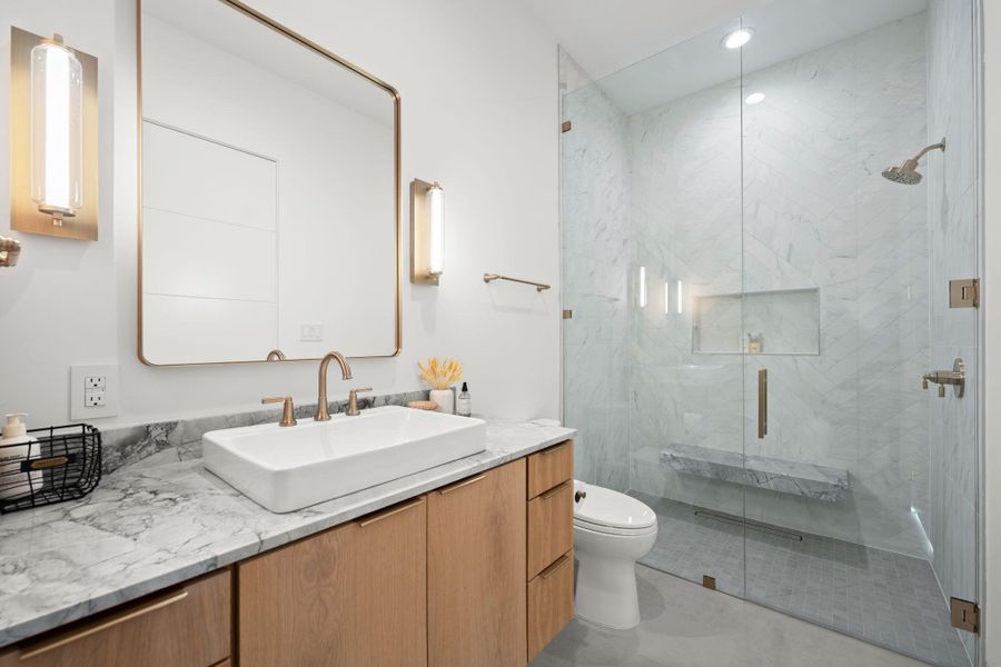 Furnished interior view inside a new home in , Spicewood (Image 34).