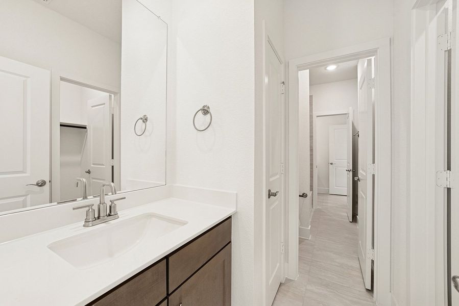 Representative furnished interior of a home built from the Skybrook by Landon Homes in Fields - East Village, Frisco (Image 17). Representative furnished interior of a home built from the Skybrook by Landon Homes in Fields - East Village, Frisco (Image 17).
