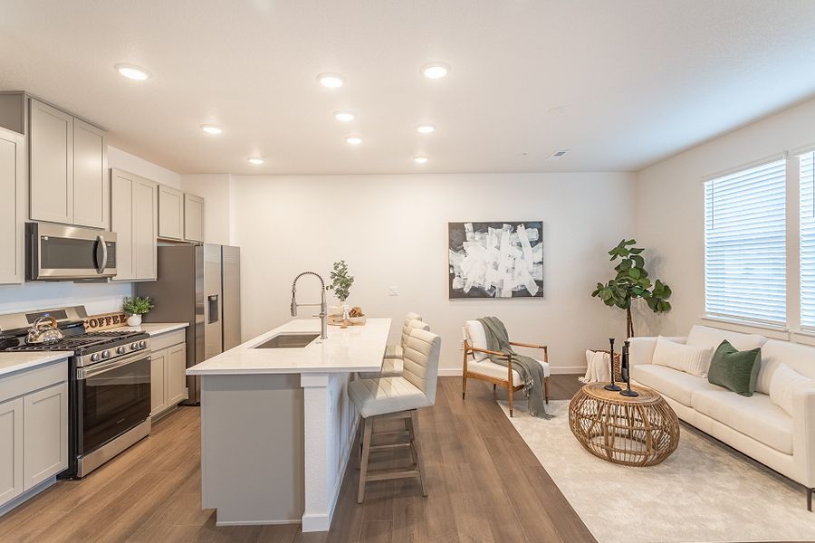 Representative furnished interior of a home built from the Ellis by Lokal Homes in The Vistas at West Mesa, Colorado Springs (Image 4).