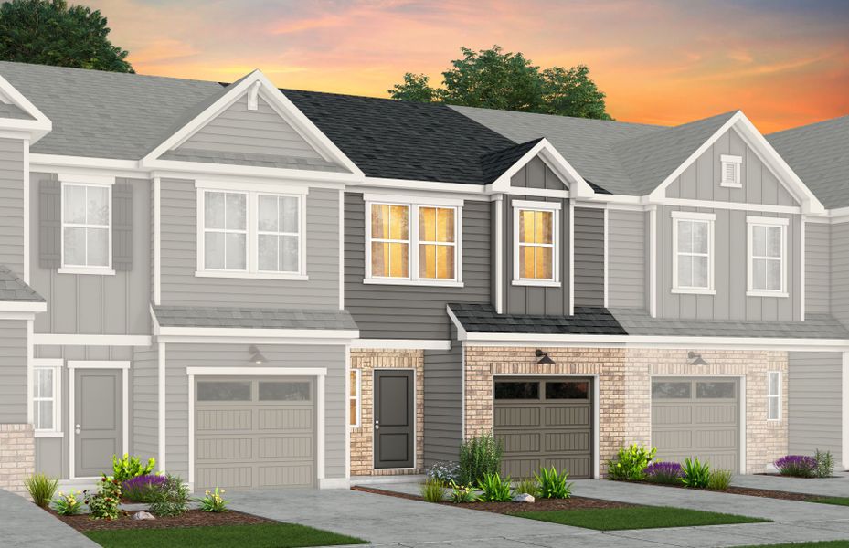 Representative exterior photo of a completed home built from the Landis by Pulte Homes in Mallard Park, Charlotte, NC (Image 6).