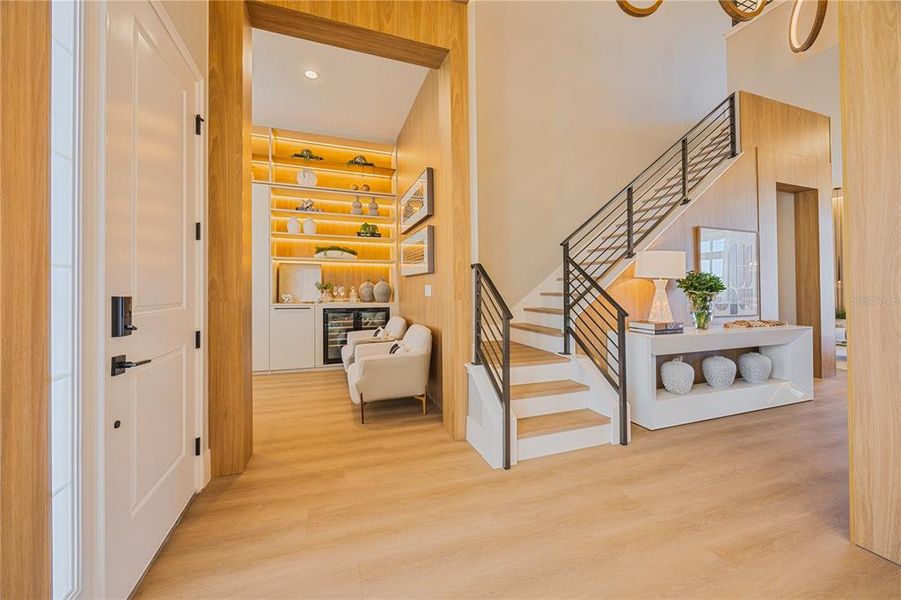 Furnished interior view inside a new home in Avalon Ridge, Winter Garden (Image 44).
