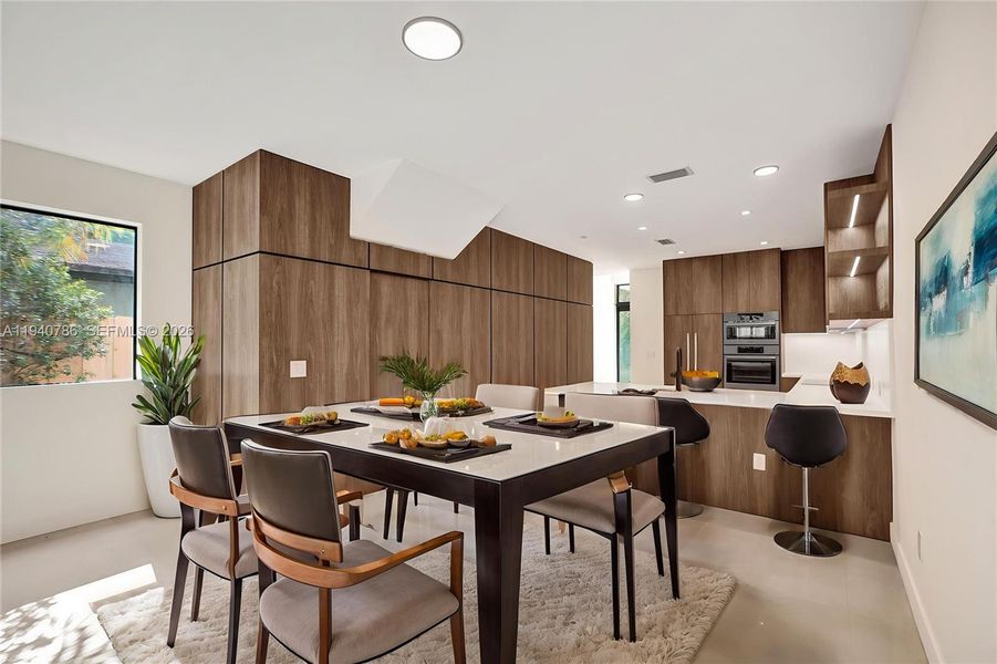 Furnished interior view inside a new home in , Miami (Image 36).