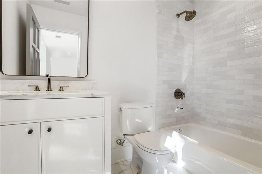 Furnished interior view inside a new home in , Atlanta (Image 12).