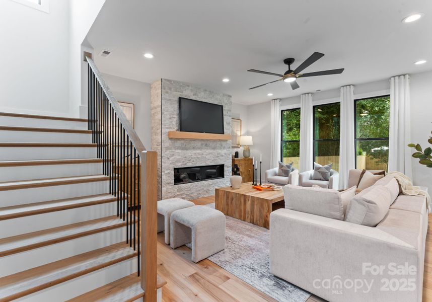 Furnished interior view inside a new home in , Charlotte (Image 14).