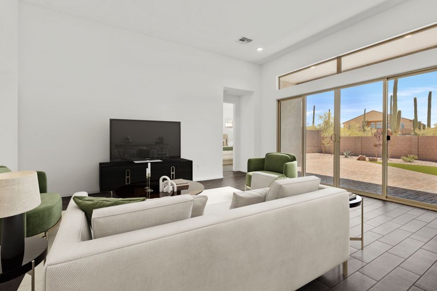 Furnished interior view inside a new home in Saguaro Reserve II, Marana (Image 5).
